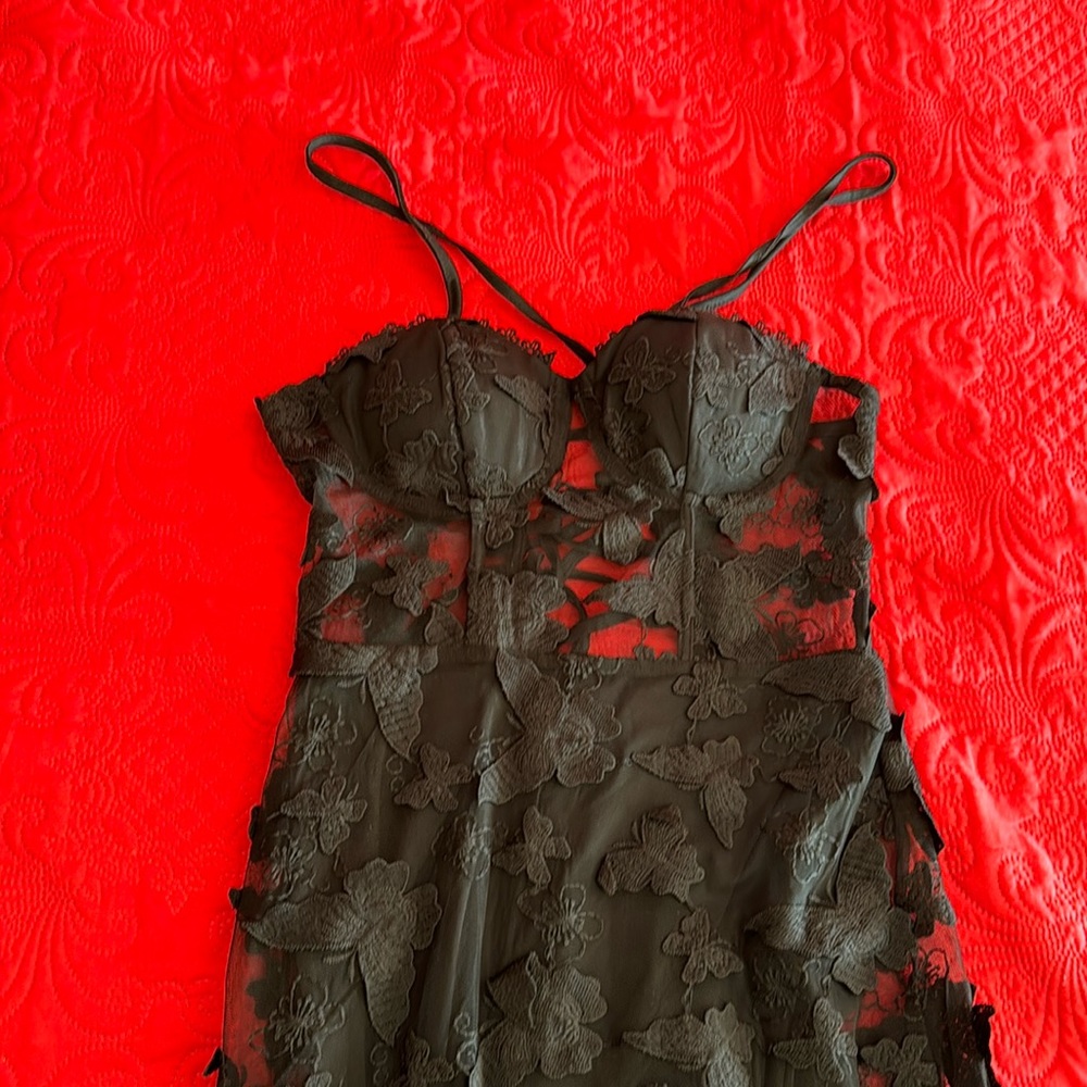 Giffniseti BLACK MAXI EVENING DRESS